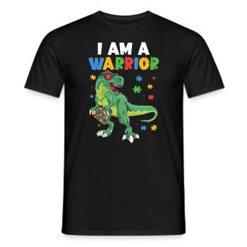 Autism - Men's T-Shirt - black - Front - AI Model Male 178 light (178cm)