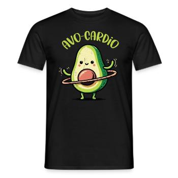 Avocado - Men's T-Shirt - black - Front - AI Model Male 178 light (178cm)