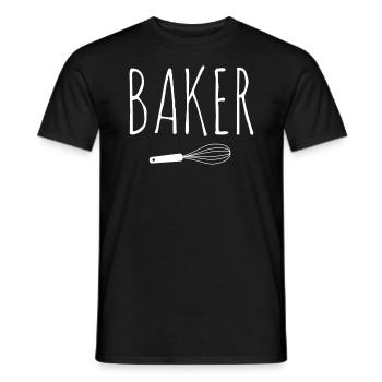 Baker Bakery Bakery Baking Gift - Men's T-Shirt - black - Front - AI Model Male 178 light (178cm)
