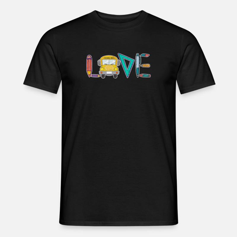 Busfahrer - Männer T-Shirt - Schwarz