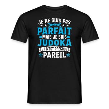 judoka et c'est presque pareil - T-shirt homme - noir - Devant - AI Model Male 178 light (178cm)