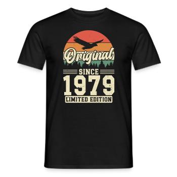 Unique 1995 Vintage Retro Design - Men's T-Shirt - black - Front - AI Model Male 178 light (178cm)