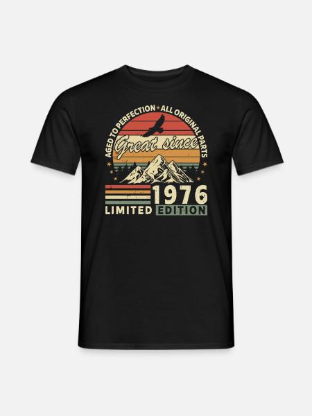 Millésime 1976 - Légende née - T-shirt homme - noir