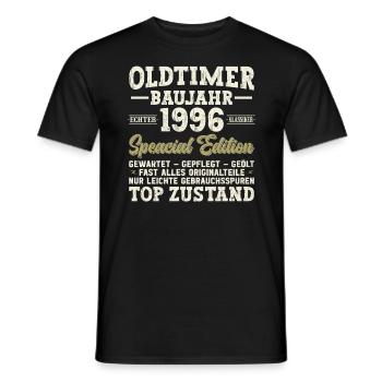 Vintage 1996 Legends - Männer T-Shirt - Schwarz - Vorne - AI Model Male 178 light (178cm)