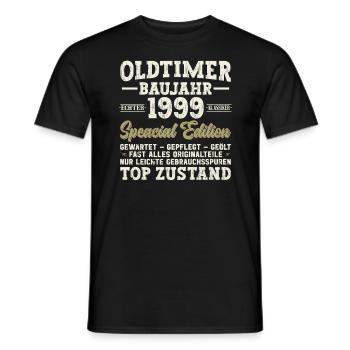 Vintage 1999 légendes Tee - T-shirt homme - noir - Devant - AI Model Male 178 light (178cm)