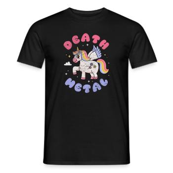 Death metal (death metal) - T-shirt homme - noir - Devant - AI Model Male 178 light (178cm)
