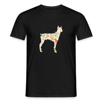 Doberman chien chiens cadeau pour animaux de compagnie - T-shirt homme - noir - Devant - AI Model Male 178 light (178cm)