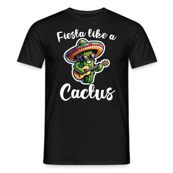 Cinco de Mayo Kaktus - Männer T-Shirt - Schwarz - Vorne - AI Model Male 178 light (178cm)