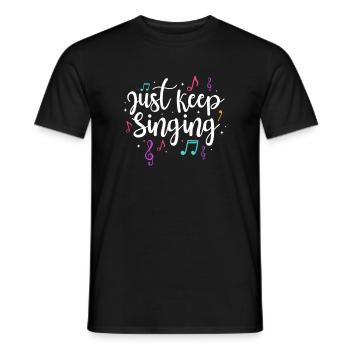 Chanteur chanteur chanteur musicien cadeau - T-shirt homme - noir - Devant - AI Model Male 178 light (178cm)
