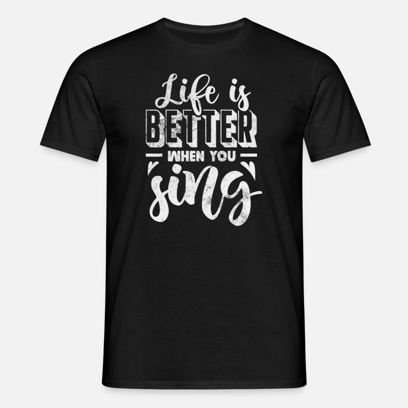 Sanger - T-shirt til herrer - sort