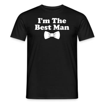 Bachelorette Hen Party Gift - Men's T-Shirt - black - Front - AI Model Male 178 light (178cm)