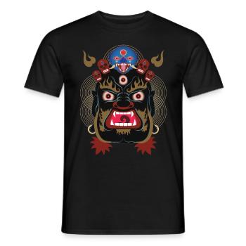 La Danse Macabre 01 - Men's T-Shirt - black - Front - AI Model Male 178 light (178cm)
