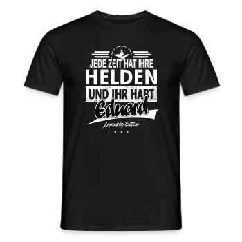 Every era has its heroes You have Eduard - Men's T-Shirt - black - Front - AI Model Male 178 light (178cm)