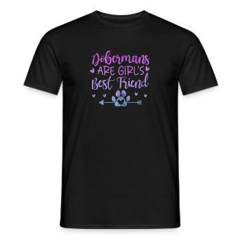 Doberman - T-shirt homme - noir - Devant - AI Model Male 178 light (178cm)