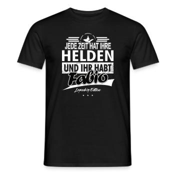 Every era has its heroes You've got Fabio - Men's T-Shirt - black - Front - AI Model Male 178 light (178cm)