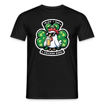 Bonne fête de Skt Patrick - T-shirt homme - noir - Devant - AI Model Male 178 light (178cm)