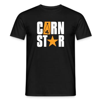 Cornhole Beanbag Sackloch Geschenk - Männer T-Shirt - Schwarz - Vorne - AI Model Male 178 light (178cm)
