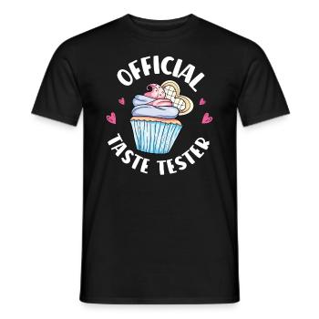 Cupcake Muffin Baking Gift - Men's T-Shirt - black - Front - AI Model Male 178 light (178cm)
