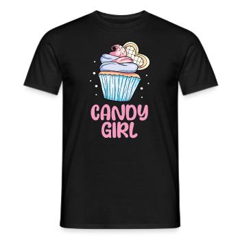 Cupcake Muffin Baking Gift - Men's T-Shirt - black - Front - AI Model Male 178 light (178cm)