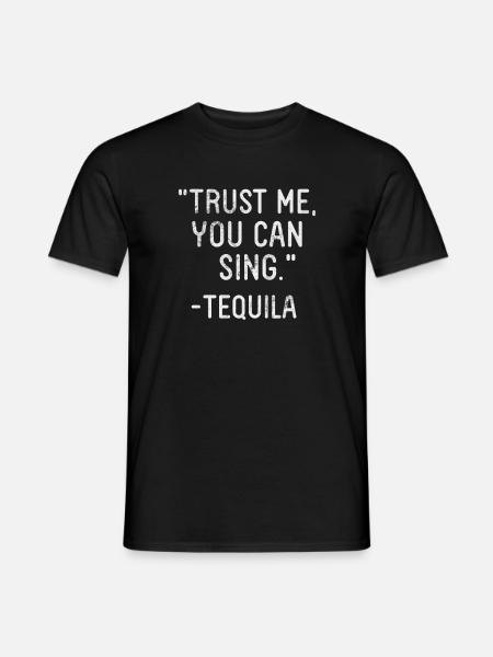 Sänger - Männer T-Shirt - Schwarz