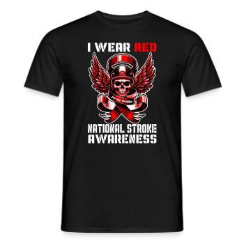 National stroke Awareness for my brother - Männer T-Shirt - Schwarz - Vorne - AI Model Male 178 light (178cm)