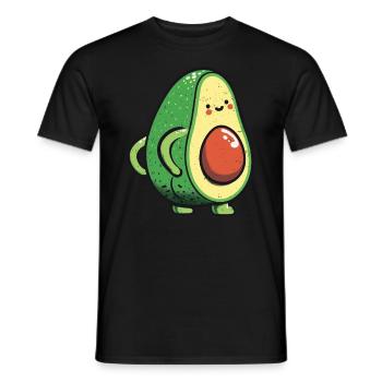 Avocado - Men's T-Shirt - black - Front - AI Model Male 178 light (178cm)