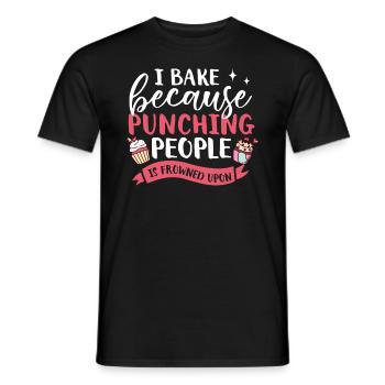 Cupcake Muffin Baking Gift - Men's T-Shirt - black - Front - AI Model Male 178 light (178cm)