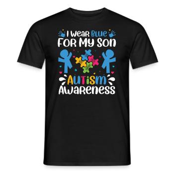 Autismus Awareness Day Autist Geschenk - Männer T-Shirt - Schwarz - Vorne - AI Model Male 178 light (178cm)