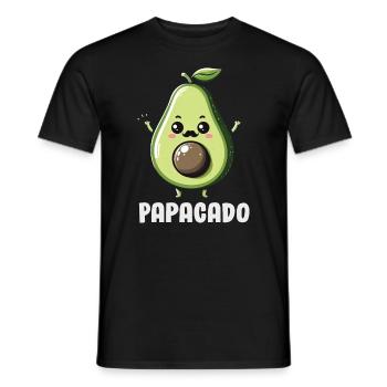 Avocat Guacamole Vegan Cadeau - T-shirt homme - noir - Devant - AI Model Male 178 light (178cm)
