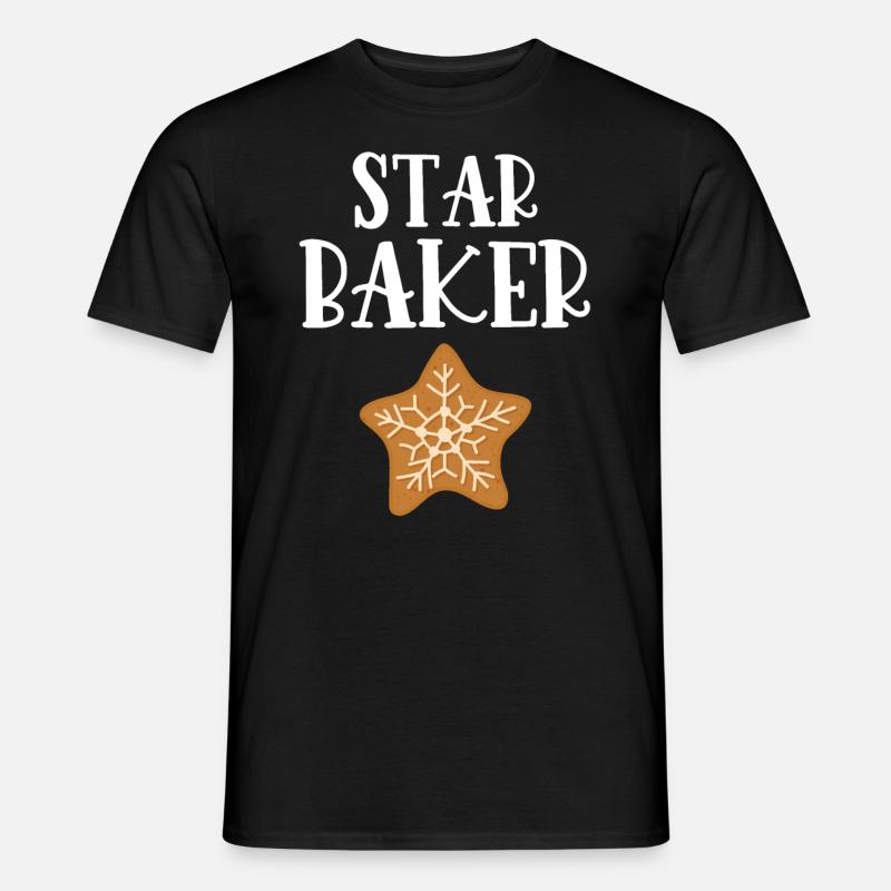 Bäcker Bäckerein Backwaren Backen Geschenk - Männer T-Shirt - Schwarz