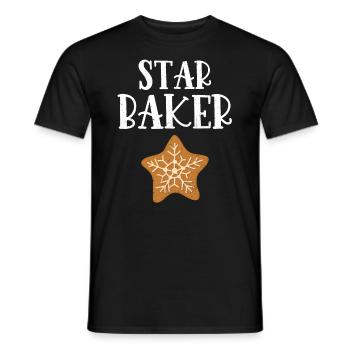 Baker - Men's T-Shirt - black - Front - AI Model Male 178 light (178cm)
