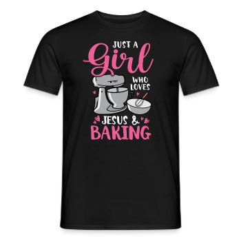 Baker Bakery Bakery Baking Gift - Men's T-Shirt - black - Front - AI Model Male 178 light (178cm)