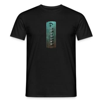 Warrior's Resolve: Conquer and Spartan Helmet - Men's T-Shirt - black - Front - AI Model Male 178 light (178cm)