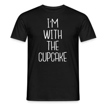 Cupcake Muffin Baking Gift - Men's T-Shirt - black - Front - AI Model Male 178 light (178cm)