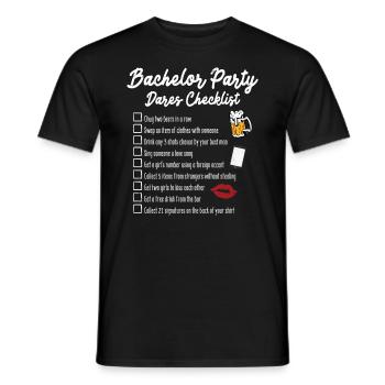 Bachelor Bachelor Party - Men's T-Shirt - black - Front - AI Model Male 178 light (178cm)