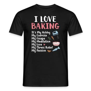 Baker - Men's T-Shirt - black - Front - AI Model Male 178 light (178cm)