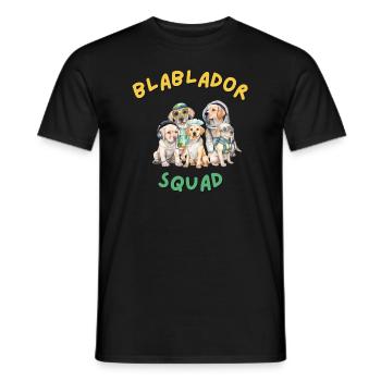 Escouade Lablador Labrador - T-shirt homme - noir - Devant - AI Model Male 178 light (178cm)
