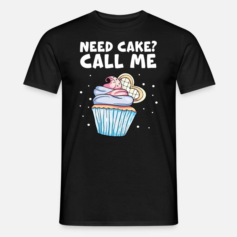Cupcake Muffin Backen Geschenk - Männer T-Shirt - Schwarz