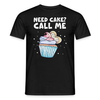 Cupcake - Männer T-Shirt - Schwarz - Vorne - AI Model Male 178 light (178cm)