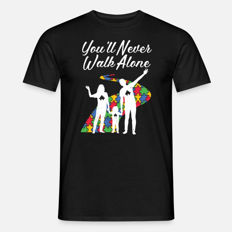 Autismus - Männer T-Shirt - Schwarz