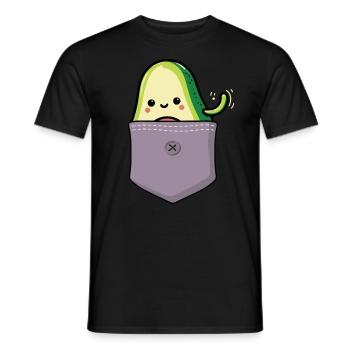 Avocado Guacamole Vegan Geschenk - Männer T-Shirt - Schwarz - Vorne - AI Model Male 178 light (178cm)