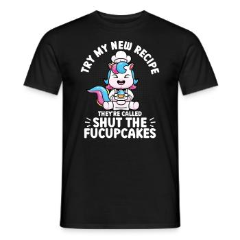 Cupcake Muffin Baking Gift - Men's T-Shirt - black - Front - AI Model Male 178 light (178cm)