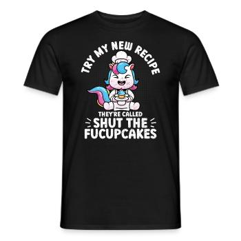 Cupcake - Männer T-Shirt - Schwarz - Vorne - AI Model Male 178 light (178cm)