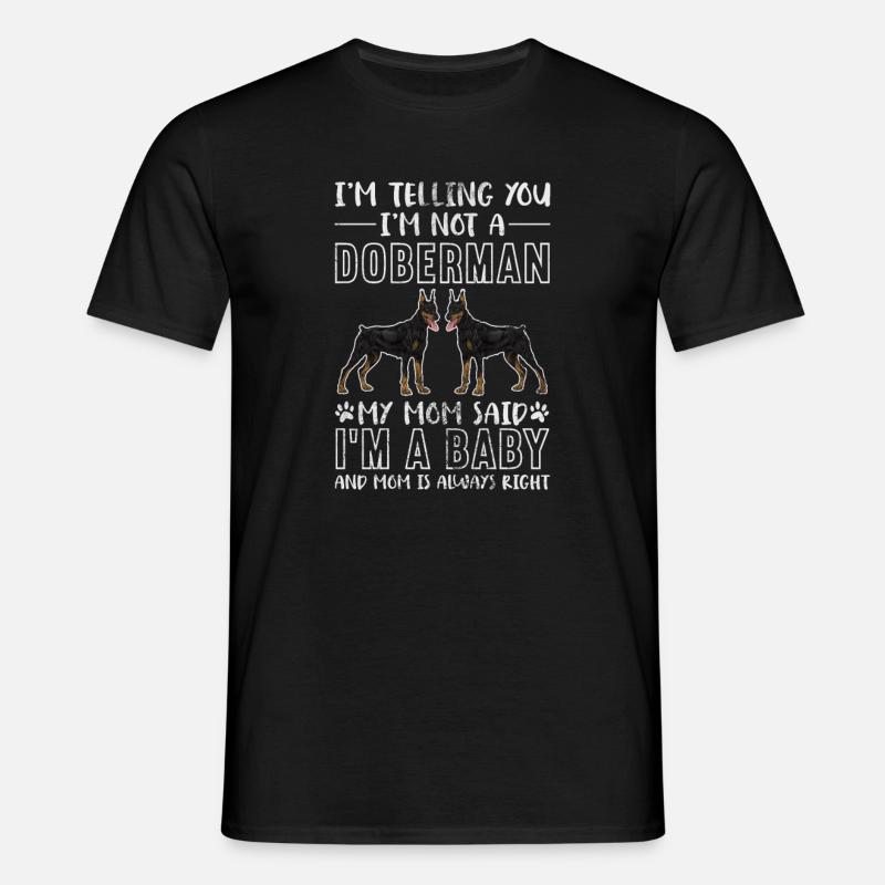 Dobermann - Männer T-Shirt - Schwarz