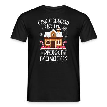 Baker Bakery Bakery Baking Gift - Men's T-Shirt - black - Front - AI Model Male 178 light (178cm)