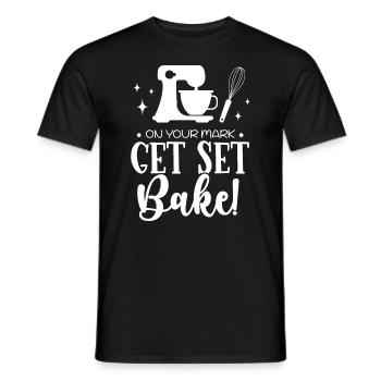 Baker Bakery Bakery Baking Gift - Men's T-Shirt - black - Front - AI Model Male 178 light (178cm)