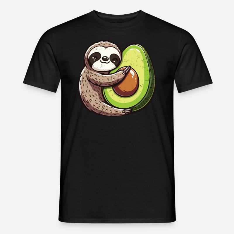 Avocado - Männer T-Shirt - Schwarz