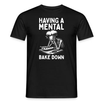 Baker Bakery Bakery Baking Gift - Men's T-Shirt - black - Front - AI Model Male 178 light (178cm)