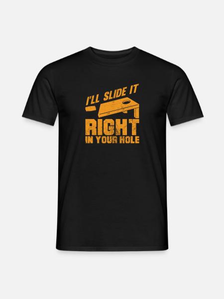 Cornhole - Männer T-Shirt - Schwarz