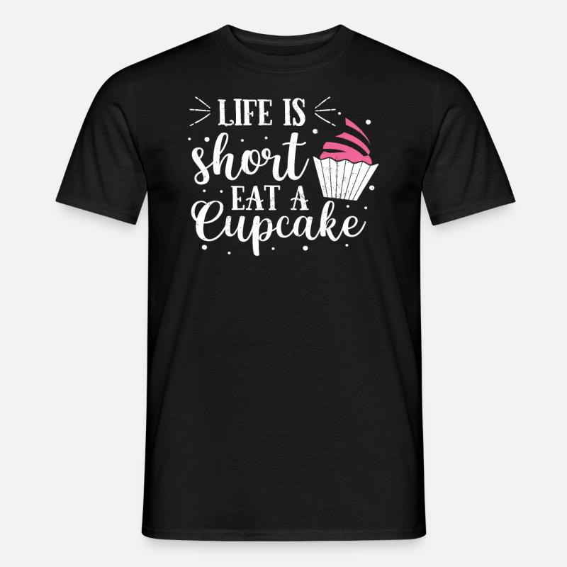 Cupcake - Männer T-Shirt - Schwarz